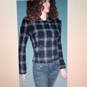 Victoria's Secret Black & White Jacket Blazer NEW!